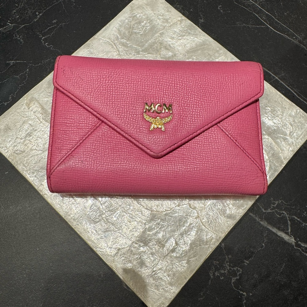 MCM Pink Envelope Wallet